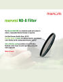 Marumi NEUTRAL DENSITY-ND 58mm  (ND8) Multi-Coated Filter for Camera lens, Multi-Coated with 8X filter factor & 3 stops. 