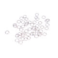 220 Pcs Key Ring with Chain Jump Rings Screw Eye Pins Set for Resin DIY Crafts. 