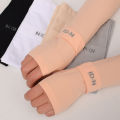 Summer Sun Protection Ice Silk Sleeves Nylon Solid Color Cycling Hiking UV Protection Arm Sleeves. 