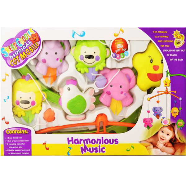Baby%20musical%20cot%20mobile%20with%20hanging%20stand%205%20piece%20toys%20finning%20Musical%20instruments%20-%20Image%202