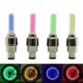 2 PCS Bicycle Valve Light Dust Cup Lights Bike Car Rim Lights Cycle Tyre Light With Batteries Bicycle Accessories Cycle Parts Equipment. 