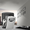 Wall Mounted Key Lock Box Digital Password Lock Office Key Safe. 