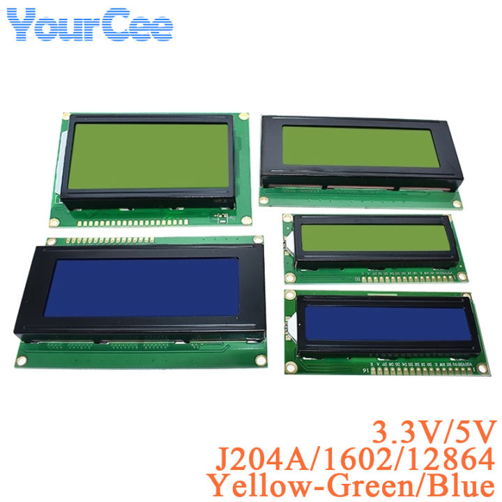 1602 1602A J204A 2004A 12864 12864B 128*64 LCD Screen Display Module ...