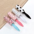 【HOT】 Mini Portable Lint Remover Clothes Dust Fluff Pet Hair Sticky Brush Roll Clothes Coat Sticky Lint Roller Practical Home Supplies. 