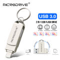 Usb 3.0 Flash Drive pendrive 32GB 64GB 128GB 256GB 512GB For iPhone Usb/Otg/Lightning 2 in 1 Pen Drive For iOS External Storage. 