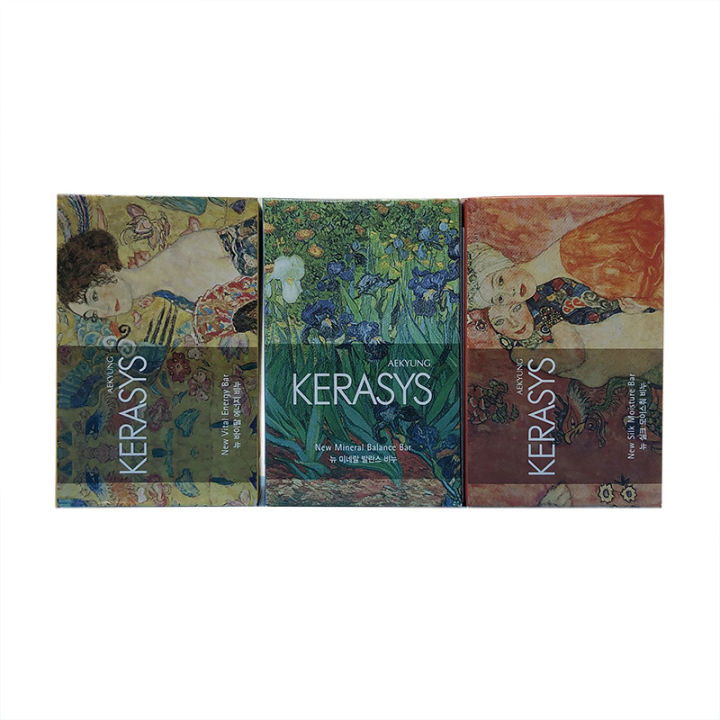 South Korea Original Cona Silk Washing Famous Painting Soap Kerasys Moisturizing Vitality Refreshing Face Soap Essential Oil Soap