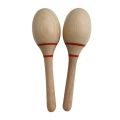 8Inch Hand Percussion Rattles Beech Wood Rumba Shakers Maracas Musical Instruments Latin Musical Instrument for Games Party Favors. 