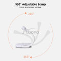 Auoyo Desk Lamp Book Clip Lamp Mini Book Light Mini Clip on Desk Lamp Flexible Reading Lamp Portable Eye Protect Light Rechargeable USB Desk Lamp LED Study Reading Working Light with 3 Light Colors. 