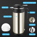 Car Kettle 12V 1200Ml Electric Car Kettle Travel Heater Large Capacity Tea Coffee Car Boiler Suitable for Camping Gold. 