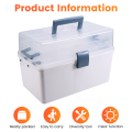 Portable Multifunctional Tool Box Hardware Storage Large Capacity Electrician Maintenance Toolbox Hardware Sorting Box. 