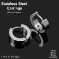 Girls and Boys Stainless Steel Hoops Earrings /Men and Women Small 12mm Earrings. 