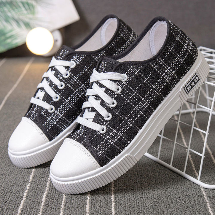 2023Spring New Canvas Shoes Women's Breathable Fashionable Sports Casual Shoes Korean Style Versatile Flat Student Shoes for Children