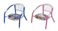 Steel Feeding Chair 550 | Portable, Stackable, Lightweight Chair with Food tray | Multicolour | |Blackkito|. 
