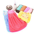 Coral Fleece Bathroom Supplies Soft Hand Towel Absorbent Cloth Rag Hanging Cloth Cleaning Supplies Kitchen Accessories. 