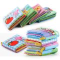 Baby Cloth Book 0-12Monthes Fruits Animals Numbers Color Cognize Puzzle Book Early Learning Educational Fabric Books Toys игрушк. 