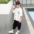 National Style Internet Celebrity Boy's Clothing Boy's Children's Han Chinese Costume 2024 Western Style Summer Clothes Summer Suit Handsome Tang Suit Clothes. 