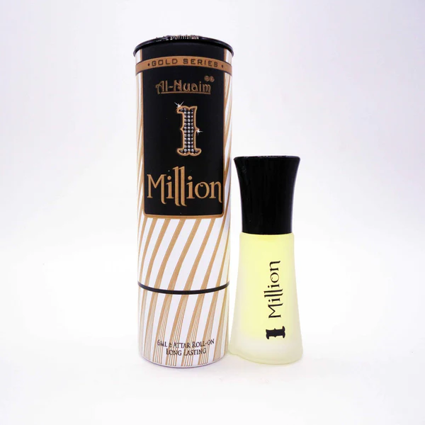 One Million Al-Nuaim  6ML Oil Attar Perfume - Luxury Long Lasting Fragrance - Gold Edition Perfume Collection Perfume Oil