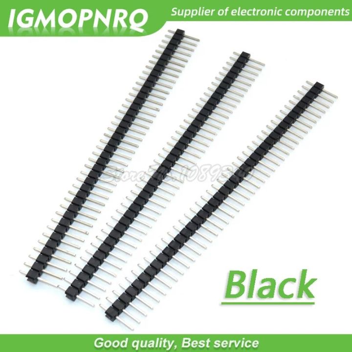 【TianYu Mall】Pin 2.54 Black Single inline row needle seat Round Header ...