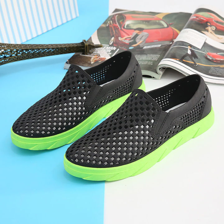 Men's%20Korean-Style%20Hole%20Shoes2023Summer%20Rubber%20High%20Elastic%20Soft-Soled%20Jelly%20Shoes%20Men's%20Non-Slip%20Large%20Size%20Casual%20Men's%20Sandals%20-%20Image%208