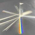 25*25*80mm Triangular Prism BK7 Optical Prisms Glass Physics Teaching Refracted Light Spectrum Rainbow Children Students Present. 