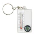 【NEW】 Small Compasses Thermometer Keychain Mini Pocket Sized Keyring Gear For Camping, Hiking, Backpacking, Survival Emergency. 