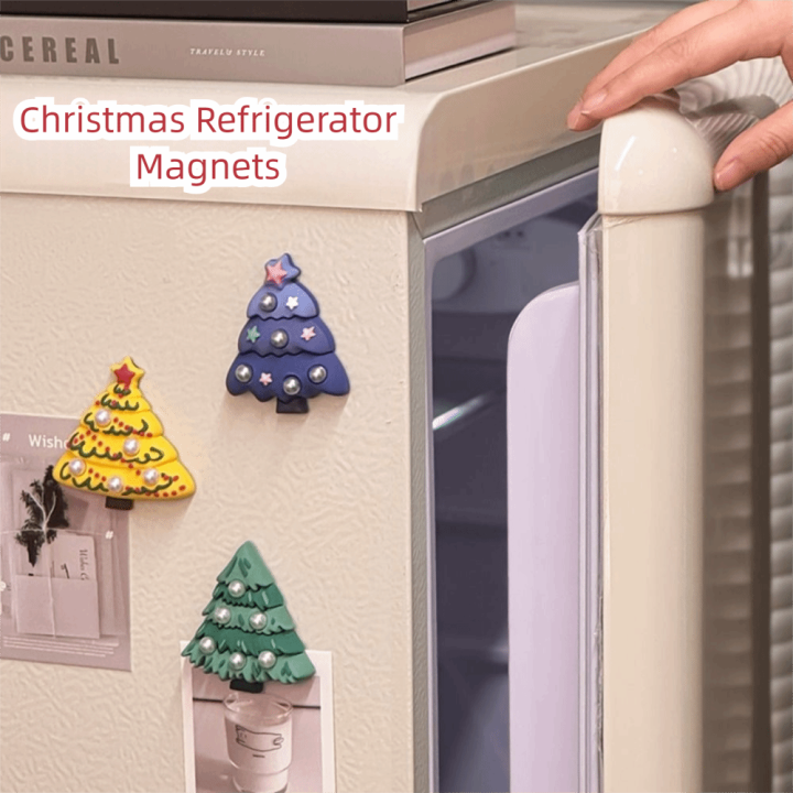 Creative Simulated Christmas Tree Fridge Magnets 3D Soft Rubber ...