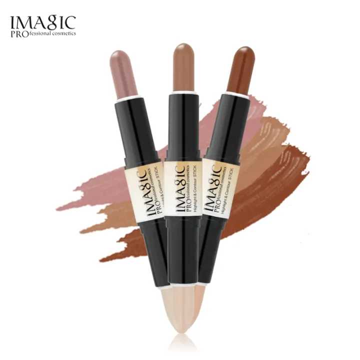 IMAGIC%20Makeup%20Creamy%20Double-ended%202in1%20Contour%20Stick%20Contouring%20Highlighter%20Bronzer%20Create%203D%20Face%20Concealer%20Full%20Cover%20Blemish%20-%20Image%203