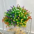 Wedding Plastic Flowers Sidewalk Outdoors Garden Lifelike Home Outdoor Flowers Decorations UV Resistant. 