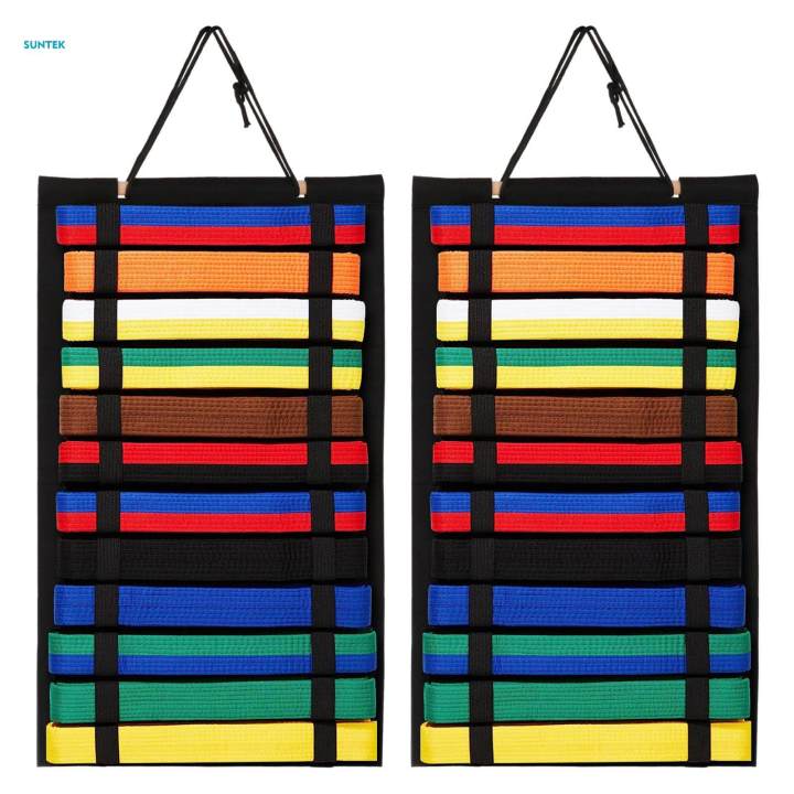 2Pcs%20Martial%20Arts%20Belts%20Organizer%20Holder%20Kids%20Wall%20Hanging%20Muay%20Thai%20-%20Image%205