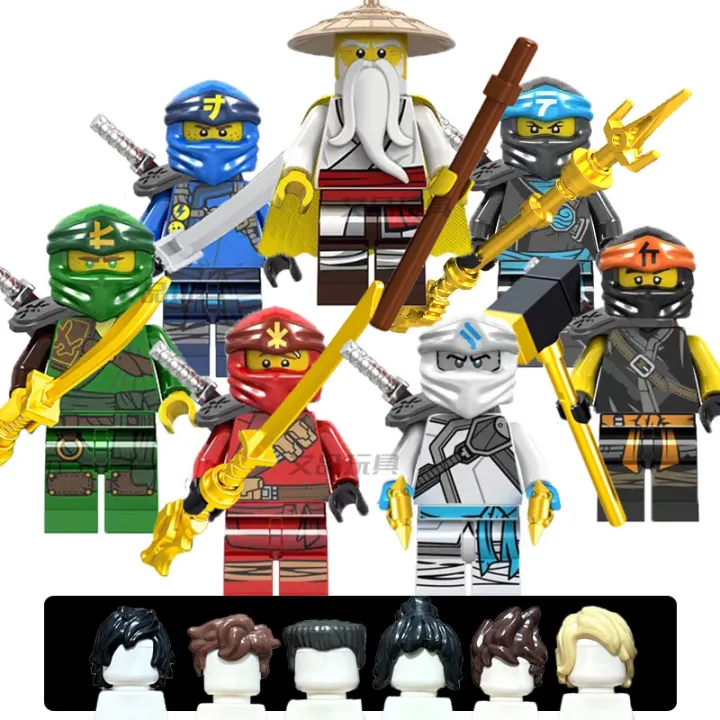 Ninjago%20Compatible%20with%20LEGO%2011%20Season%20Hero%20Scroll%20Character%20Lloyd%20Kaisen%20Jeanie%20Kyo%E6%8B%BC%E8%A3%85%20Building%20Blocks%20-%20Image%202