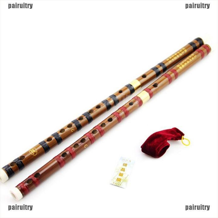 【COD•PAIR Traditional Chinese Musical Instrument Handmade Dizi Bamboo Flute in