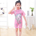 bellylady irl Kid Jumpsuit wear Cartoon Fast Dry Short Sleeve Surfing Beachwear for 3-12Y. 