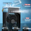 3-in-1 Fan, Air Conditioner, and Small Air Cooler with LED Night Light for Home. 