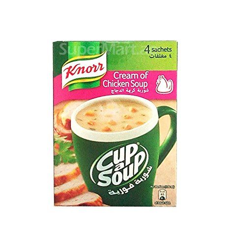 Knorr Cup a Soup Cream of Chicken Soup, 72g (4*18g)(FROM INDIA)JEZ