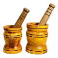 High Quality Wooden Morter & Pestle Small,Large. 