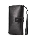 【BestGO】Royal Bagger Long Wallet Purse For Men Genuine Cow Leather Fashion Clutch Bags Multifunction Handbag Business. 