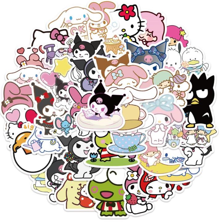 50pcs%20Sanrio%20Stickers%20Cute%20Cinnamoroll%20Kuromi%20My%20Melody%20Sticker%20For%20Laptop%20Girls%20Sanrio%20My%20Melody%20Anime%20Stickers%20Kids%20Toys%20-%20Image%203