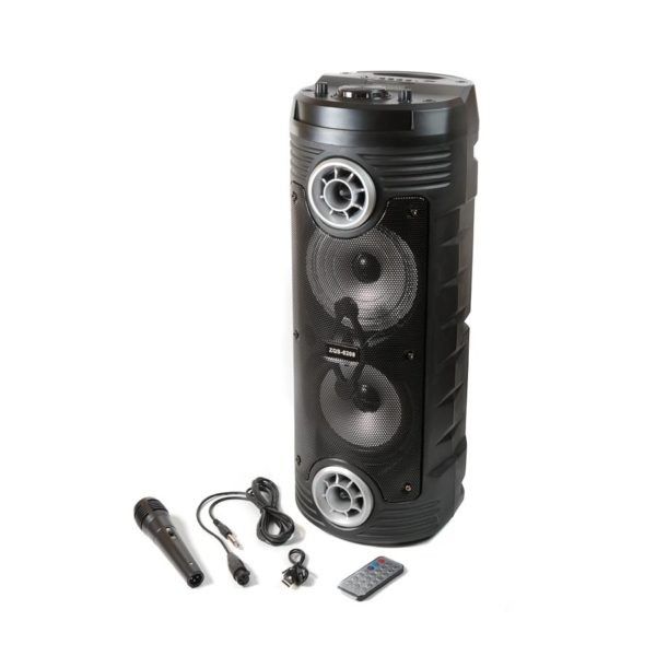 Super%20Bass%20Wireless%20ZQS-6208/Bluetooth%20Speaker/Karaoke/BT%20Speaker/Portable/Water%20Resistant/Big%20Sound/LED%20-%20Image%205