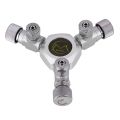 MUFAN 3-way CO2 Splitter Valve Planted Tank Multi Ways Distributor Fish Tank CO2 Cylinder Multi-Ported Valve CO2 Aquarium. 