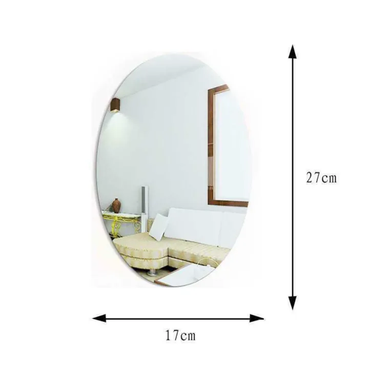 Wall%20Stickers%20Room%20Stick%20Bathroom%20Self%20Decor%20Adhesive%20On%20Tile%20Wall%20Mirror%20-%20Image%203