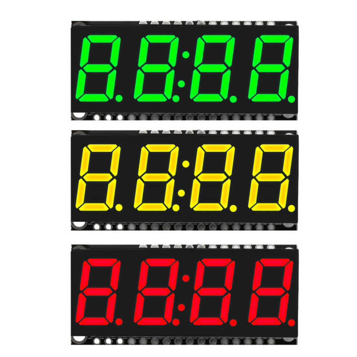 Digital Clock Timer Module Red Led LED Display Module Clock Module HT16K33 Driver Green Red White Blue ...