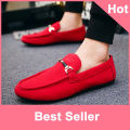 【BestGO】White Flat Canvas Shoes for men New British Leisure Fashion Casual Shoes for men Lazy Shoes Loafers for men. 