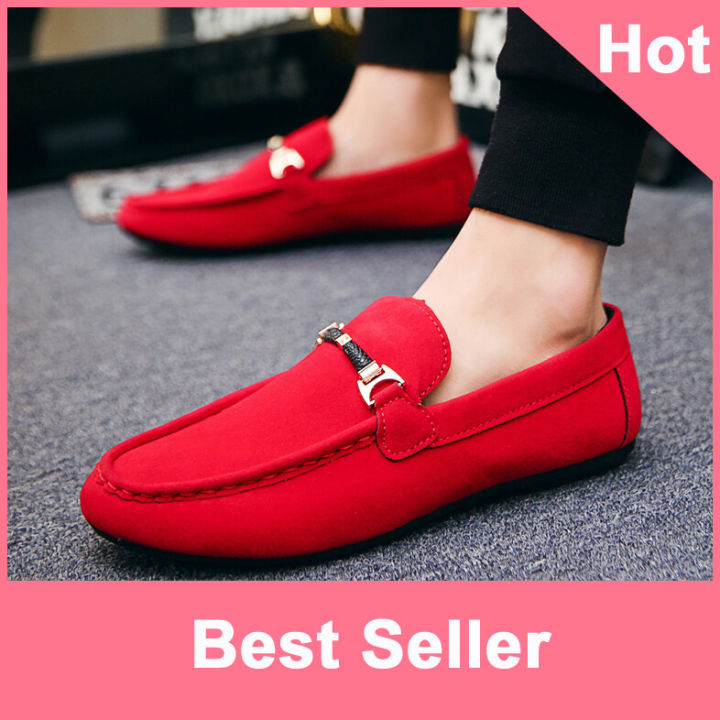 【BestGO】White Flat Canvas Shoes for men New British Leisure Fashion Casual Shoes for men Lazy Shoes Loafers for men