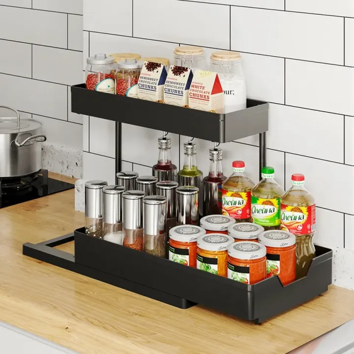 Double%20Layer%20Spice%20Rack%20Storage%20Rack%20Pull-out%204%20Hooks%20Sliding%20Drawer%20Cabinet%20Basket%20Organizer%20Kitchen%20Shelf%20Seasoning%20Holder%20-%20Image%203