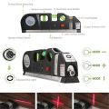 Multipurpose Laser Ruler Laser Level and Spirit Level Metric Rulers Laser Straight Line Horizon Vertical Measure Tape 8Ft 2.5M. 