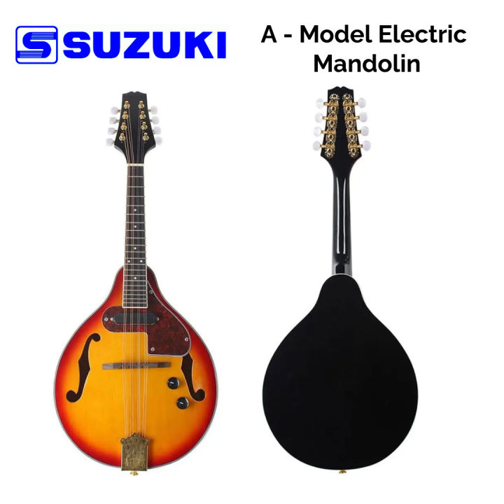 SUZUKI%20Spruce%20Wood%208-string%20Electro-acoustic%20A%20Type%20Mandolin%20Instrument%20-%20Image%204