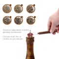 Pepper Mill Grinder - Black Traditional Brown Wooden Salt & Pepper Grinder, Mixer, Mill, Manual Shaker, Spice Storage Ceramic Crusher, Mill with Adjustable Coarseness Setting Wooden Traditional Pepper Mill. 