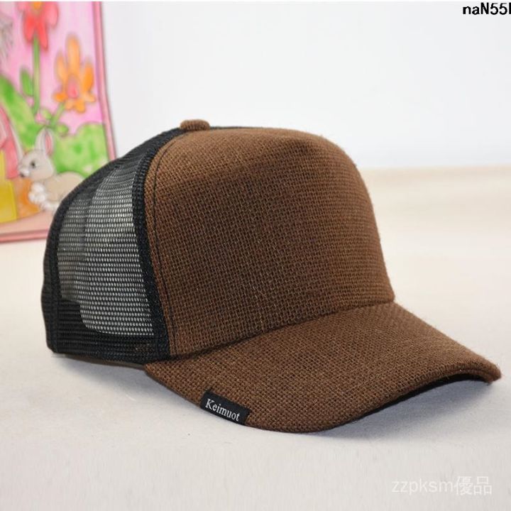 Breathable%20Deepening%20Solid%20Color%20Baseball%20Cap%20Big%20Face%20Peaked%20Cap%20Face%20Big%20Head%20Circumference%20Men's%20Hat%20Small%20Mesh%20Cap%20Sun%20Protection%20Linen%20Summer%20?%20-%20Image%205