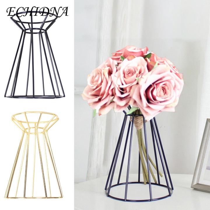 Modern Flower Stand Stunning Metal Flower Vase Stand for Weddings Home Decor Elegant Hollowed Design Perfect for Southeast Asian Buyers Flower Stand