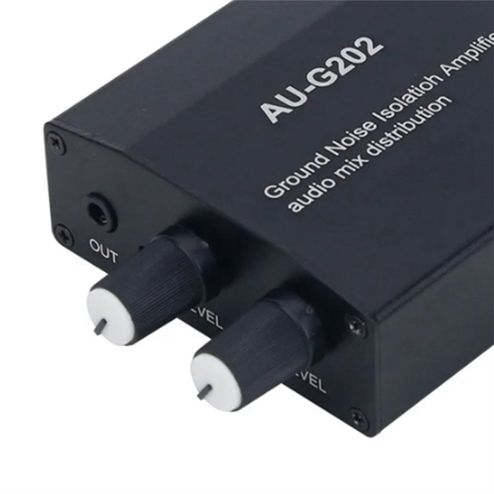 AU-G202%20Ground%20Loop%20Noise%20Isolator%20Audio%20Mixer%20Plastic%20Audio%20Mixer%20Audio%20Mixer%20with%202%20Inputs%202%20Outputs%20for%20PC%20PS%20Game%20Consoles%20-%20Image%206
